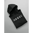 thumbnail image 3 of Moon Phases Design Hoodie Men -Image by Shutterstock, Male Medium, 3 of 4