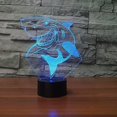 thumbnail image 4 of YSTIAN 3D Shark Remote Control 16 Color Night Lights Illusion Acrylic LED Table Bedside Lamp Children Bedroom Desk Decor Birthday Christmas Gift Toy for Kids, 4 of 7