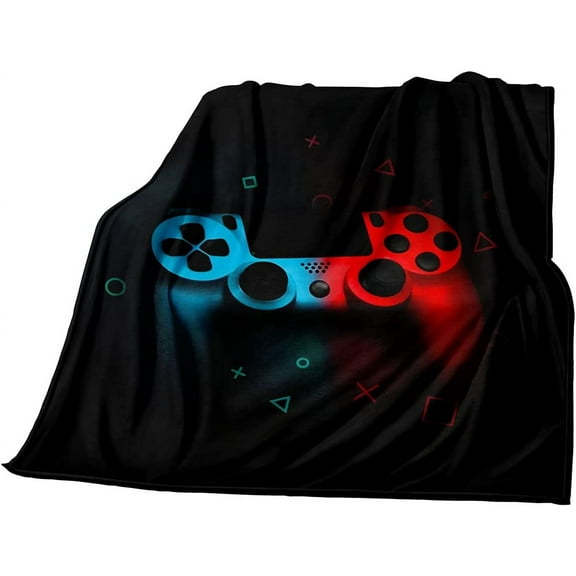 Gaming Blanket for Boys Fleece Cozy Gamer Gift Throw Blanket Gaming Video Games Bed Blanket for Teens Kids Game Room Decor Plush Blanket for Suit for Bedroom Couch Birthday Gift(60''X50'')