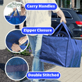 thumbnail image 6 of DuraSack Reusable Insulated Food Delivery Bag, XXXL, 20 Gallon Capacity, 23"L x 14"W x 15"H, Blue, 3-Pack, 6 of 7
