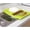 Green, variant on Konghyp Kitchen Tray – Rectangular Fruit and Vegetable Storage Rack – Ideal for Organizing Tableware and Dishes