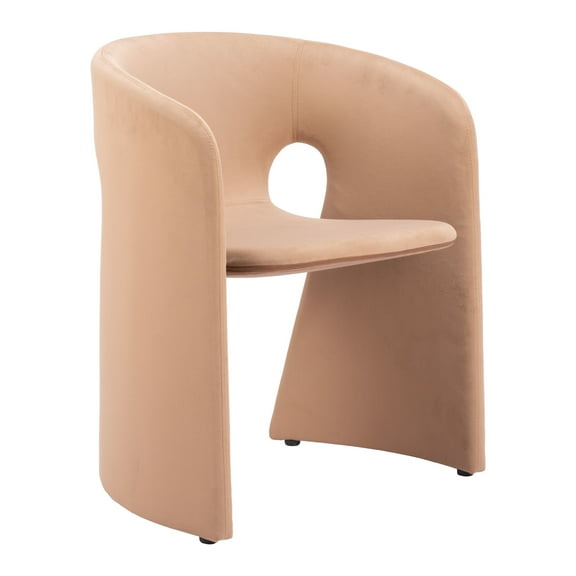 Rosyth Dining Chair Tan Dining Chair, Modern Style, Comfy and durable polyester fabric, Steel, Indoor Dining