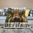 thumbnail image 2 of BCIIG Just A Girl Who Loves Highland Cows Throw Blanket Cute Highland Cattle   Plush Soft Cozy Cartoon Farm Cow Animal Gifts Blanket for Kids Girls Adults Couch Bed Chair Office Dorm Decor   50x60in, 2 of 6