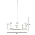 thumbnail image 4 of Jamie Young Park 8-Light Gesso Chandelier, 4 of 5