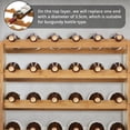 thumbnail image 4 of 36 Bottles Stackable Modular Wine Rack, 4 Tier Wooden Wine Storage Rack, Bamboo Wine Display Shelves, Wobble-Free Wine Holder Freestanding Floor Wine Bottle Rack for Bar Cellar, 4 of 6