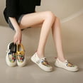 thumbnail image 4 of Ladies Cartoon Graffiti Canvas Shoes Loafers, 4 of 7