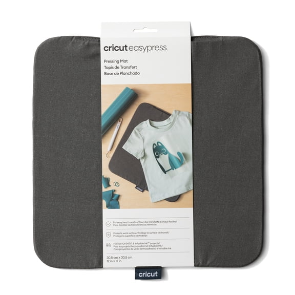 Cricut EasyPress® Mat, 12 in x 12 in, 12" x 12",Gray