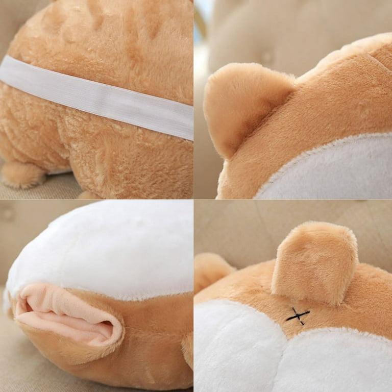 Cute Corgi Dog Shaped Plush Pillows Soft Toys Doll Vent Corgi Dog