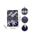 thumbnail image 3 of 6Pcs Flocking Christmas Ball Ornaments Set Shatterproof Xmas Tree Decorations, 3 of 9