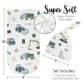 thumbnail image 4 of Sweet Jojo Designs Construction Truck Green Blue and White Baby Cocoon and Beanie Hat Sleep Sack 2 Piece Set, 4 of 6