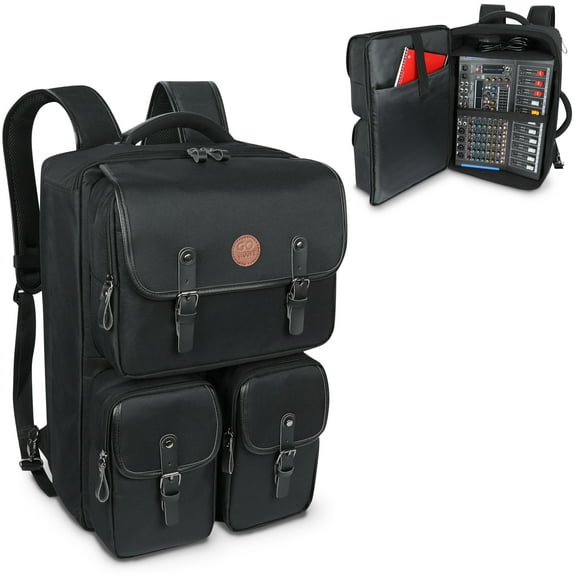 GOgroove Audio Mixer Backpack Compatible with Pyle 8-Channel Studio Audio Mixer & Yamaha MG12XU