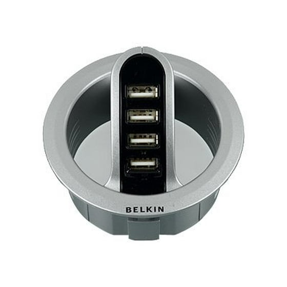 Belkin Front Access In Desk Usb Hub 4 X 2 0 Desktop