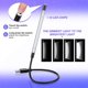 thumbnail image 4 of Pieces USB LED Reading Lights Stick Flexible USB Book Light USB Dimmable LED Lamp Touch Gooseneck Light for Laptop Computer Book Bed, Black and Silver, 4 of 5