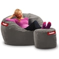 thumbnail image 1 of Puff Cama Individual 2 en 1 con Taburete Baggy Gris 100 x 180 cm Baggy Puff Baggy 2 Bed Individual Grey 100 x 180 cm, 1 of 3