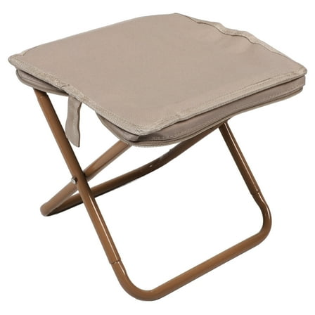 Worgeous  Folding Chair Aluminum Multifunctional Mini Oversized Chairs Work Khaki