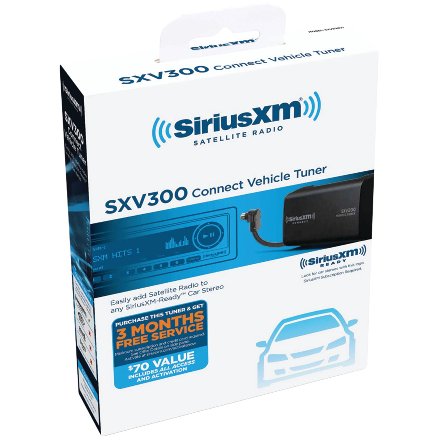 VAIS Technology GSR-HD08 SiriusXM Satellite Radio Interface Adapter for Select Honda & Acura Vehicles & SiriusConnect Vehicle Tuner