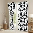 thumbnail image 3 of Castle Fairy Black White Cow Print Curtains Pack of 2 (42x84 Each) for Teens Boys Girls,Farmhouse Animal Curtains Blackout,Vintage Aesthetic Bedroom Curtains,Microfiber Bedroom Decor, 3 of 6