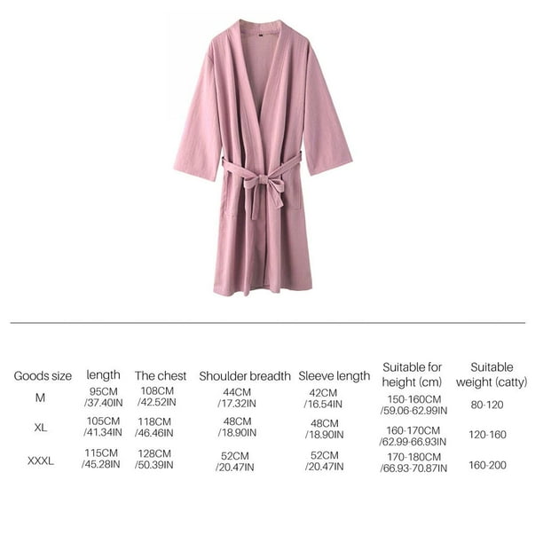 Pink Women's Full-Length Waffle Robe Comfortable Polyester Ladies