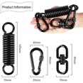 thumbnail image 2 of Muelle giratorio para silla colgante, con 2 mosquetones y gancho giratorio de 360 ​​°, capacidad de carga de 250 kg para silla colgante, hamaca, yoga, etc., 2 of 5