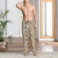 thumbnail image 4 of Bingfone Cute Dog Mens All Over Print Sleep Pajama Pants-Large, 4 of 5