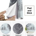 thumbnail image 4 of Peel and Stick Wallpaper Winter Snow Storm Scene Residential street Modern Art Wall Mural Decor Self Adhesive and Removable 69in x 98in, 4 of 8