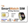 $18 Smart Watch SIM Card For 2G 3G 4G LTE GSM Smartwatches and Wearables - 30 Day Service