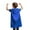 Royal Blue, variant on Toptie Satin Superhero Capes, Halloween Festival Event Costumes And Dress Up For Kids & Adults-Royal Blue-19 2/3" H x 27 1/2" W