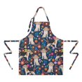 thumbnail image 2 of Beagle Dog Dog and Pioneer Flower Apron-Garden Aprons for Women with Pockets-Cotton Linen Waterproof Kitchen Cooking Gardening Aprons Adjustable for Kitchen,Cooking,BBQ and Salon 33x27 Inch, 2 of 7
