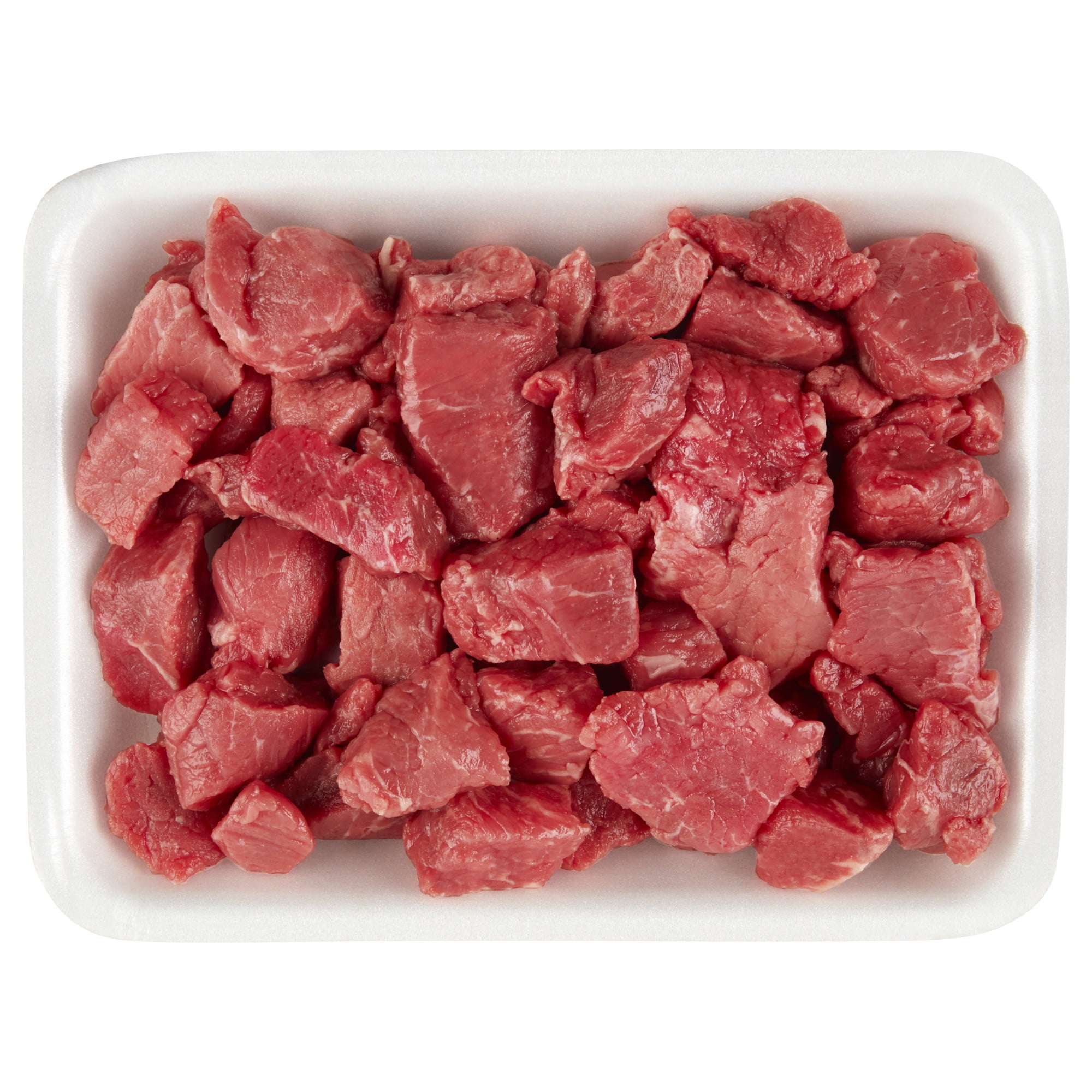 Lean Beef Stew Meat, Tray, Fresh, 0.75 - 1.25 lb