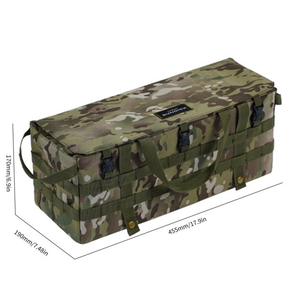 Bolso Molle Bolsas de almacenamiento - Bolsillo colgante de tela Oxford Molle para acampar al aire libre para el lado del escritorio Sywqhk Para Estrenar
