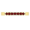 thumbnail image 2 of Dazzlingrock Collection Round Garnet 7 Stone Stackable Wedding Band for Women (Color Red, Clarity Moderately Included) in 10K Yellow Gold, Size 7.5, 2 of 4