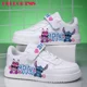 thumbnail image 3 of Zapatillas de deporte de puntada para niños y niñas, zapatos informales de baloncesto, correr, deportes de moda, regalo para niñas de 7 y 18 años, 3 of 5