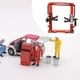 thumbnail image 4 of Plataforma elevadora en miniatura 1:64, simulada, ajustable, para taller mecánico. azul nuevo, 4 of 7