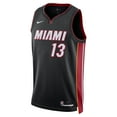 thumbnail image 2 of Unisex Nike Bam Adebayo Black Miami Heat Swingman Jersey - Icon Edition, 2 of 3