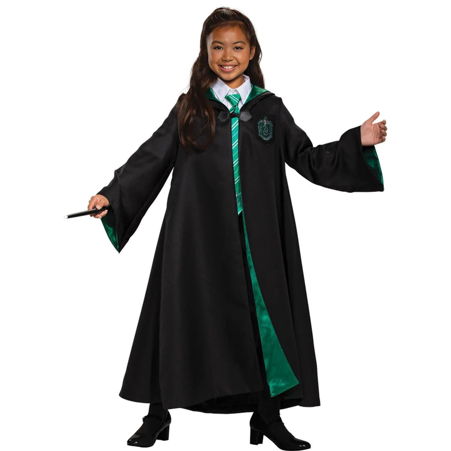 Disguise Kids' Prestige Harry Potter Slytherin Robe Costume - Size 7-8