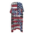 thumbnail image 2 of HELLHERO American Flag Design Bikini Cover Up High Quality Fabrics Fashion Free Size Long Kimono Swimsuit Cover Up for Women, 2 of 6