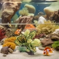 thumbnail image 4 of OULII Plastic Aquarium Greenery Fake Aquarium Plants Aquatic Greenery Terrarium Landscape 2pcs, 4 of 6