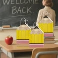 thumbnail image 4 of Back To School Pencil Handheld Rope Paper Bag Campus Party Gift Bag 12 Pack Sturdy Collapsible Folding Kraft Paper Eco Friendly Lightweight Easy Storage, 4 of 9