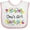 White and Pink, variant on Inktastic Omas Girl- bright flowers Girls Baby Bib