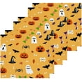 thumbnail image 3 of SKYSONIC Halloween Ghost Pumpkin Washcloths Set of 6, Highly Absorbent Soft Cotton Fingertip Towels for Bathroom, Kitchen, Gym, Spa, Home Decor, 12 x 12 Inch, 3 of 7