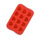 thumbnail image 1 of Cateissary Bandejas de cubitos de hielo en forma de corazón, moldes de Chocolate reutilizables de 12 rejillas, molde para hornear apilable DIY, Cocina y Comedor En forma de corazón/Rojo Cateissary HA066846-01, 1 of 1