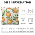 thumbnail image 6 of JRXY Watercolor Oranges Fruits Decorative Throw Pillow Covers for Couch Square Pillow Cases Soft Double Side Print Pillowcases for Home Couch Sofa Bed Car Living Room Bedroom Decor,Set of 2 White, 6 of 6