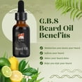 thumbnail image 2 of G.B.S Beard Oil, Beard Growth Oil, Beard Brush and Pocket Sized Beard Styling Comb, 2 of 6