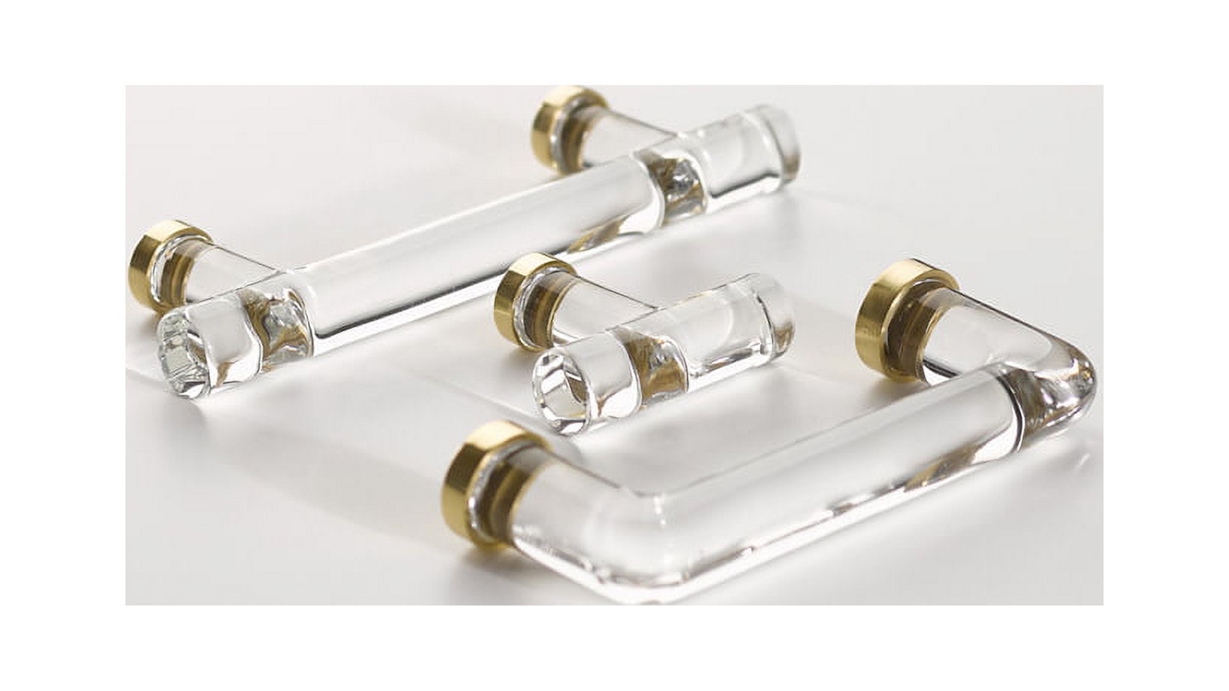 Emtek 86724US10B Modern Bar 4" Center To Center Cabinet Bar Pull From The Glass Collection