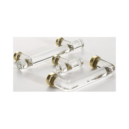 Emtek 86724 Modern Bar 4 Center To Center Cabinet Bar Pull From The Glass Collection -