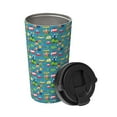 thumbnail image 2 of Lsque Cars Transportation Pattern Travel Coffee Mug 16oz: Insulated Coffee Cup with Leakproof Lid, Coffee Tumbler, Reusable Coffee Cups with Seal Lid, 2 of 8
