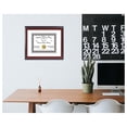 thumbnail image 4 of KeLiang 7.5x9.5 Mahogany Finish Diploma Frame with White Matting Holds 7.5 by 9.5-inch Documents with Glass and installed Wall Hanger, 4 of 9
