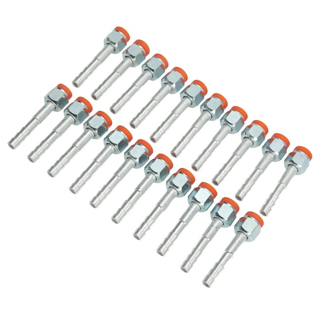 20 Piezas de Lengüeta para Manguera de Aire Acondición de aluminio Recto de Alta Resistencia Universal para Coches Camiones 5 8 Conector Pulgadas de Lengüeta para Manguera de