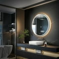 thumbnail image 2 of KWW 32 inch LED Round Bathroom Vanity Mirror, Anti-Fog Dimmable Lights, 2 of 7