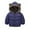 Navy Blue, variant on Esaierrr Toddler Kids Hooded Down Jacket winter coats for Boys Girls 1-7Y Casual Cotton Coat Tops Padded Outerwear Winter Jackets